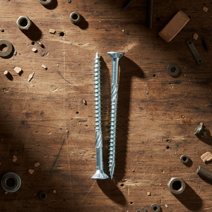 Vis autotaraudeuses industrielles en acier au carbone nickelé/oxydé noir, à tête fraisée Torx, filetage grossier, métriques et impériales, pour le bois - Product Image 1