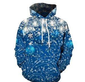 Sweat à capuche imprimé de Noël décontracté pour hommes haute qualité 500gsm pull lourd à capuche surdimensionné sweats à capuche pour hommes thermique oem - Product Image 1