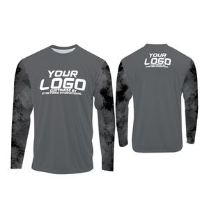 Custom Quick Dry Sublimation Fishing <b>Tshirts</b> for Men Breathable Long Sleeve UPF 50+ UV Protection Clothing Quick Dry for Adults - Product Image 6