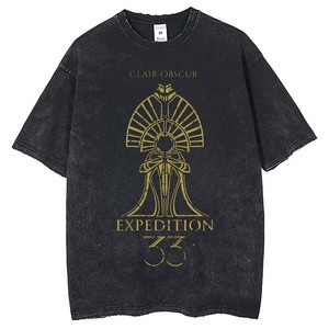 Camiseta de algodón de manga corta extragrande para hombre con estampado vintage de serpiente dorada, cuello redondo, diseño estampado, ecológica y transpirable - Product Image 4