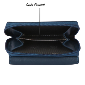 Cartera corta para mujer, monedero pequeño de cuero genuino de lujo a la moda, tarjetero para mujer, bolso de mano para mujer, monedero con Clip para dinero - Product Image 2