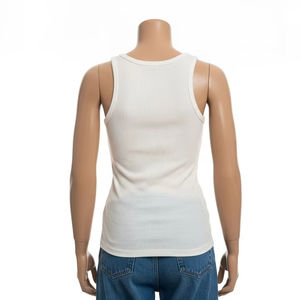 Knitted Anti Shrink Crew Neck Tank <b>Tops</b> Soft Polyester Cotton Material Breathable Daily Wear Gym Training Sports Tank <b>Tops</b> - Product Image 3