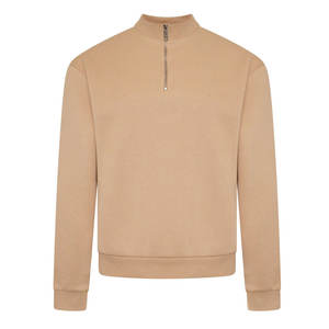 เสื้อฮู้ดผู้ชายผ้าฟลีซคอตตอน 100% แบบซิปครึ่งตัว สีพื้น สำหรับฤดูหนาว แห้งเร็ว ระบายอากาศได้ดี น้ำหนัก 300 กรัม สีสันปรับแต่งได้ - Product Image 5