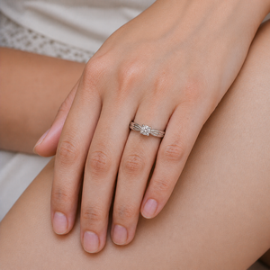 Astra Bloom Solitaire Fashion <b>Ring</b> - Product Image 2