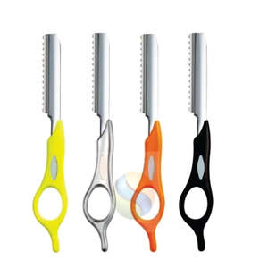 Navaja de Afeitar Recta de Acero Inoxidable con Logotipo Personalizado Premium, Navaja de Afeitar Profesional para Barbería, Navaja de Entresacar con Mango de Madera - Product Image 1