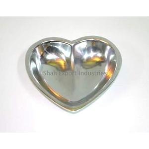 Cuencos de Metal con forma de corazón para servir frutas, cuencos decorativos con acabado plateado para el hogar y el Hotel, cuencos para servir comida de mesa - Product Image 3