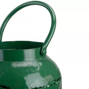 Handmade Green Metal Snowflakes Design Hanging <b>Tea</b> <b>Light</b> Holder For Christmas Decor - Product Image 2