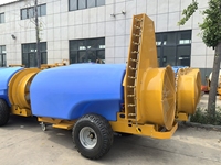 Pulvérisateur agricole portatif pour vergers, type remorque, avec moteur et engrenages, pour pulvérisation de brouillard et soufflage d'air contre les insectes