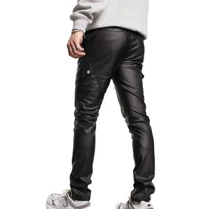 Pantalones de Cuero para Hombre de Alta Calidad, Diseño Profesional, Impermeables, Nuevo Estilo, Color Sólido, Cintura Alta Elástica, Transpirables - Product Image 6