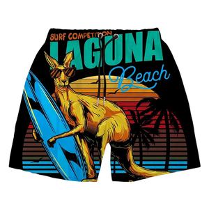 Personalizado Animal-Impreso de alta calidad de tela de algodón poliéster 100% Material impermeable transpirable Cargo-Pantalones cortos de natación - Product Image 4