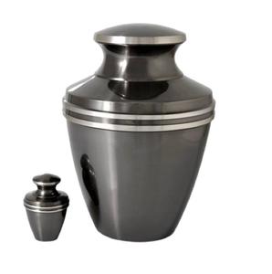 Urna Funeraria de Aluminio de Diseño Dorado, Directo de Fábrica, Urna de Metal Premium para Cenizas Humanas, Fabricante OEM Personalizado, Urna Conmemorativa - Product Image 3