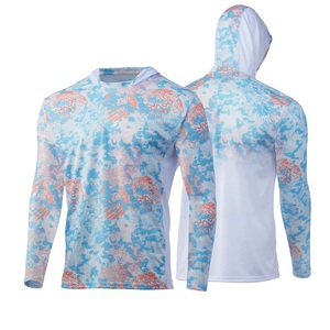 Haut de performance OEM décontracté respirant pour la pêche en extérieur, à capuche, anti-UV, pour hommes - Product Image 1