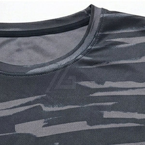 เสื้อยืดทรงหลวมแบบใหม่รักษ์โลก ผ้าฝ้าย 100% ระบายอากาศได้ดี น้ำหนักเบา พิมพ์ลายสำหรับผู้ชาย แขนสั้น คอกลม แห้งเร็ว ผ้าถัก โลโก้ด้านหน้า - Product Image 2