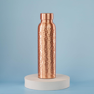 Botella de agua de 950ML a prueba de fugas sin juntas de beneficio de salud Ayurveda botella de agua de cobre de plata pura hecha a mano - Product Image 3