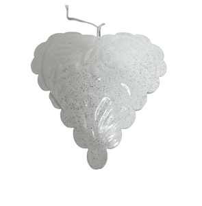 Fabuloso juego decorativo de 2 corazones colgantes de metal plateados con brillo para el hogar y la decoración navideña personalizada hecha a mano - Product Image 6