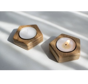 Bougeoirs en bois Bougeoirs durables fabriqués à la main - Product Image 1