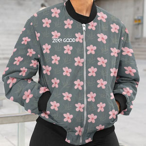 Blouson aviateur en toile coupe-vent de haute qualité OEM pour hommes et femmes taille personnalisable avec logo avant Position - Product Image 3