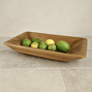 Tazón de masa de madera de acacia y servidor de frutas Tazón de masa de madera de acacia Tazón de frutas de masa de madera de granja Cocina usada - Product Image 4