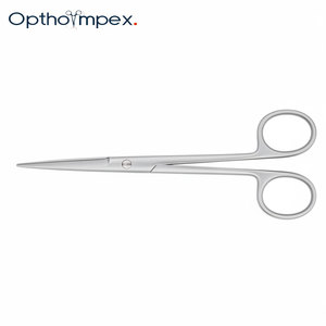Ciseaux vétérinaires professionnels en acier inoxydable, outils chirurgicaux, lames de coupe aiguisées, options courbées et droites, soins des animaux - Product Image 4