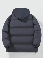 Chaqueta Acolchada con Cuello Alto y Cremallera, Personalizable con Logotipo, Transpirable e Impermeable, Tallas Grandes, Alta Calidad para Hombre
