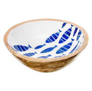 ชามใส่อาหารลายผลไม้ชามสลัดพิมพ์ลายเคลือบทำจากไม้สุดทึ่ง - Product Image 3