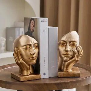 Support et porte-livres en métal moderne finition or, artisanat fait main, décoration de luxe écologique pour la maison haut de gamme, exportation Zahid - Product Image 2