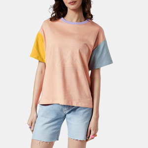 Camisetas de algodón de alta moda para mujer, camisetas de marca personalizada al por mayor para mujer - Product Image 4