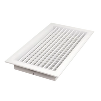 Grille à double déflection moderne, à haut débit d'air, réglable, à efficacité énergétique, en aluminium anodisé avec revêtement électrostatique pour atelier