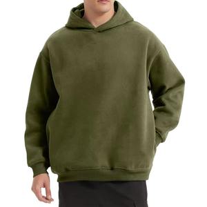 Sweat à capuche pour homme grande taille tendance, couleur unie, tissu polaire respirant, séchage rapide, entraînement sportif, nouvelle arrivée - Product Image 1