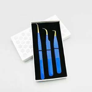 Pinzas de Precisión para Pestañas de Acero Inoxidable con Punta de Fibra y Logotipo Impreso, 45, 75 y 90 Grados, Agarre Nano, Marca Privada Personalizada - Product Image 6