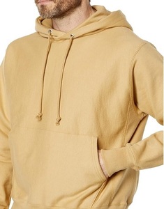 Venta al por mayor unisex pulóver con capucha logotipo impreso personalizado fábrica algodón gota hombro peso pesado hombres 100% algodón Sudadera con capucha - Product Image 1