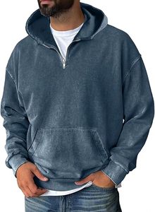 Sudadera con capucha transpirable de lana lavada con ácido sólido hecha a medida más vendida para hombres Cuello con capucha de estilo informal para invierno Precio bajo OEM - Product Image 4