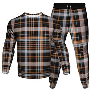 Survêtement imprimé à motifs pour hommes, tenue de sport décontractée et respirante avec sweat-shirt, pantalon de jogging, ensemble 2 pièces pour l'hiver - Product Image 5