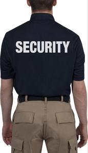 Nouveau prix de gros usine, T-shirt en jersey de coton respirant grande taille pour hommes, uniforme de garde de sécurité, broderie personnalisée - Product Image 6