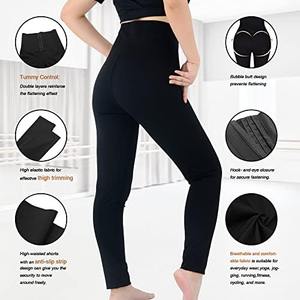 Pantalones de Yoga de alta calidad personalizados 2025 para mujer, mallas con Control de barriga de cintura alta para entrenamiento, mallas medias con patrón sólido para correr - Product Image 4