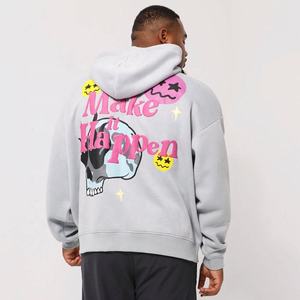 Sudadera con Capucha de Felpa Francesa Gruesa para Hombre, de Alta Calidad, con Apliques Bordados e Impresión Puff, para Invierno, Suministro ODM - Product Image 4