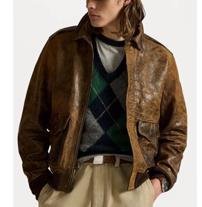 แจ็กเก็ตหนังแฟชั่นสำหรับผู้ชายแจ็กเก็ตหนังแฟชั่นสำหรับฤดูหนาว - Product Image 4