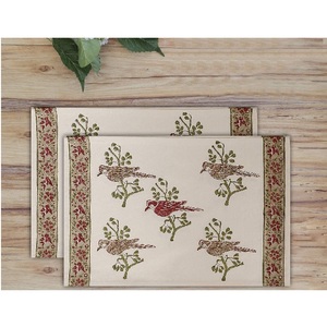 Brown Color Custom Logo Organic Cotton <b>table</b> Mat Ready to ship GOTS certificate Easy Clean Wedding Party <b>Dining</b> <b>Table</b> <b>Placemats</b> - Product Image 2