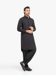 Shalwar Kameez pakistanais pour hommes, tenue de cérémonie spéciale, coupe décontractée, tenue musulmane pour les fêtes de l'Aïd - Product Image 4