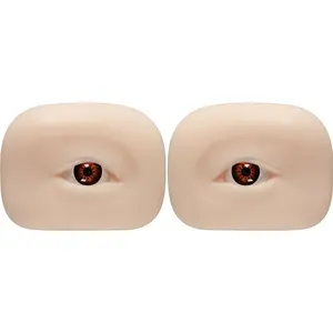 Mannequin Pad Soft Silicone Makeup Practice Eyes Model 5D Eye Face Artificial Skin Reusable Artist For Makeup School
