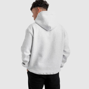 Hombres 500gms Heavyweight Logo Sudaderas con capucha Bordado personalizado Polar Fleece Anti-Shrink Lavado Técnicas Personalizable Sudadera con capucha Puff - Product Image 3