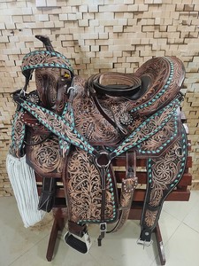 Sillín de cuero occidental de calidad superior tallado a mano al mejor precio - Product Image 4