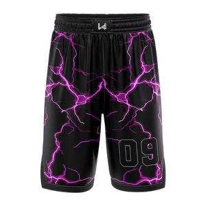 Pantalones Cortos de Baloncesto para Hombre, Talla Grande, 100% Poliéster, Transpirables, Ecológicos, con Estampado Personalizado de 4 Juegos, Precios al por Mayor - Product Image 5