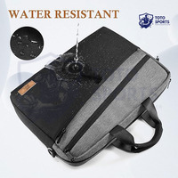 Tas Laptop Unisex Warna Abu-Abu Hitam Berkualitas Tinggi Ringan Harga Terjangkau Multi Kantong Tahan Air Nyaman Bernapas