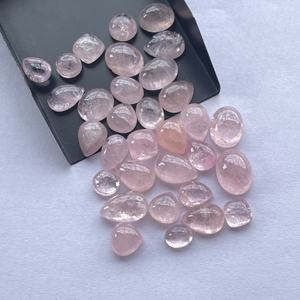 8mm 10mm 12mm Natural Rosa melocotón morganita piedra suave ovalada redonda pera cabujón piedras preciosas sueltas joyería fina hacer piedras reales - Product Image 5