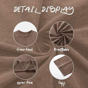 DTG เสื้อพิมพ์ลายสำหรับผู้ชายขนาดใหญ่กว่าปกติเสื้อยืดผ้าฝ้าย100% ไหล่ตกไหล่สำหรับ2025 - Product Image 4