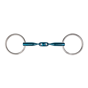 Tapis de selle en mousse Meilleure vente 2025 Eco Blue Single Jointed Horse Products Durable Loose Ring Snaffle Bit pour chevaux Horse Products - Product Image 6