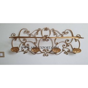Metallic Gold Polished <b>Wall</b> <b>Mounted</b> Decoration Keys Coats and Hats Hooks and Hangers Home and Living Room Hanging Clothes Hooks - Product Image 2