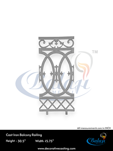 Grilles de balcon en fonte de qualité industrielle, technique de moulage au sable, panneaux de sécurité ornementaux pour balustrades de balcon - Product Image 2
