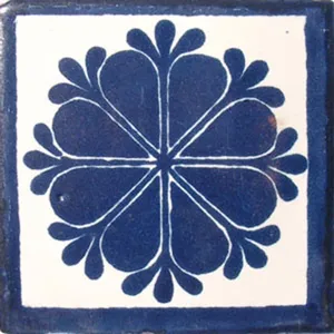 TalaVERA México Cerámica Hecha a Mano 9 piezas Azulejos Mexicanos para Suelo Exterior y Uso en Pared C #016 - Product Image 1